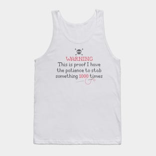 Funny saying embroidery, seamstress, sewing tailor quilting Tank Top